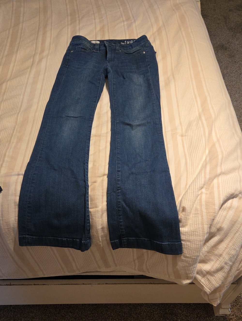 GAP Women's Dark Blue Flared Jeans